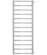 Полотенцесушитель водяной Deffi Классик П13 500х1400 боковое правое подключение хром C.DK.140.50.13.C.C