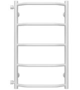 Сушка для рушників водяна Deffi Трапеція П5 400х700 бічне ліве підключення білий C.TR.70.40.5.W.B