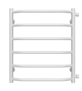 Сушка для рушників водяна Deffi Трапеція П6 500х600 бічне праве підключення білий C.TR.60.50.6.W.C