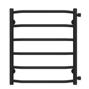 Полотенцесушитель водяной Deffi Трапеция П6 500х600 боковое правое подключение черный C.TR.60.50.6.B.C