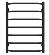 Полотенцесушитель водяной Deffi Трапеция П7 500х700 нижнее подключение черный C.TR.70.50.7.B.A