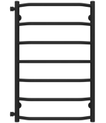 Полотенцесушитель водяной Deffi Трапеция П7 500х800 боковое левое подключение черный C.TR.80.50.7.B.B