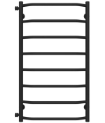 Полотенцесушитель водяной Deffi Трапеция П8 500х900 боковое левое подключение черный C.TR.90.50.8.B.B