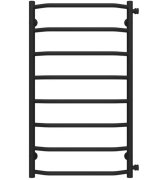 Полотенцесушитель водяной Deffi Трапеция П8 500х900 боковое правое подключение черный C.TR.90.50.8.B.C