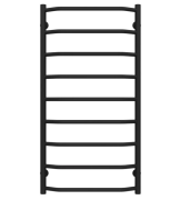 Полотенцесушитель водяной Deffi Трапеция П9 500х1000 нижнее подключение черный C.TR.100.50.9.B.A