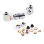 Комплект Теrma Dexter термостатичний трьохосьовий лівий хром TGETCG6-CR