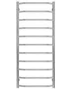 Сушка для рушників водяна Deffi Трапеція П11 500х1200 нижнє підключення хром C.TR.120.50.11.C.A