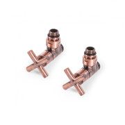 Комплект Теrma Minimalist регулирующий угловой латунь матовая медь TGERME003