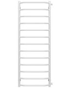 Полотенцесушитель водяной Deffi Трапеция П13 500х1400 боковое правое подключение белый C.TR.140.50.13.W.C