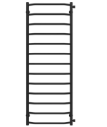 Полотенцесушитель водяной Deffi Трапеция П13 500х1400 боковое правое подключение черный C.TR.140.50.13.B.C