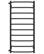 Сушка для рушників водяна Deffi Трапеція П10 500х1100 бічне ліве підключення чорний C.TR.110.50.10.B.B