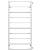 Полотенцесушитель водяной Deffi Трапеция П10 500х1100 боковое правое подключение белый C.TR.110.50.10.W.C