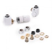 Комплект Теrma Dexter термостатичний трьохосьовий лівий білий TGETCG1-BI