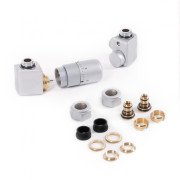 Комплект Теrma Dexter термостатичний трьохосьовий лівий сатин TGETCG1-ST