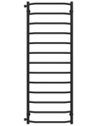 Полотенцесушитель водяной Deffi Трапеция П13 500х1400 боковое левое подключение черный C.TR.140.50.13.B.B