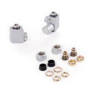 Комплект Теrma Dexter регулюючий кутовий правий сатин TGERCD2-ST