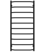Полотенцесушитель водяной Deffi Трапеция П10 500х1100 нижнее подключение черный C.TR.110.50.10.B.A