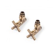 Комплект Теrma Minimalist регулюючий кутовий латунь матова бронза TGERBR002