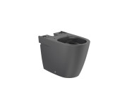 Чаша унітазу-компакту Roca Ona Compacto Rimless 36х60 см сантехнічна кераміка матовий чорний A342688080