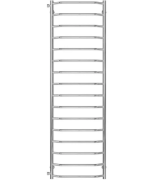 Сушка для рушників водяна Deffi Трапеція П16 500х1700 бічне ліве підключення хром C.TR.170.50.16.C.B