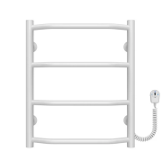 Електричний сушка для рушників Deffi Трапеція П4 400х500 праве підключення білий C.TR.50.40.4.E.W.R.5