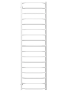 Полотенцесушитель водяной Deffi Трапеция П17 500х1800 нижнее подключение белый C.TR.180.50.17.W.A