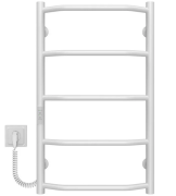 Електрична сушарка для рушників Deffi Трапеція П5 400х700 ліве підключення WD03 білий C.TR.70.40.5.E.W.L.3