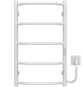 Електрична сушарка для рушників Deffi Трапеція П5 400х700 правильне підключення WD03 білий C.TR.70.40.5.E.W.R.3