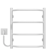 Електрична сушарка для рушників Deffi Трапеція П4 400х500 ліве підключення WD03 білий C.TR.50.40.4.E.W.L.3