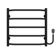 Електрична сушарка для рушників Deffi Трапеція П5 500х500 праве підключення чорний C.TR.50.50.5.E.B.R.5