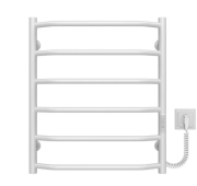 Електрична сушарка для рушників Deffi Трапеція П6 500х600 праве підключення WD03 білий C.TR.60.50.6.E.W.R.3