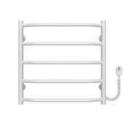 Электрический полотенцесушитель Deffi Трапеция П5 500х500 правое подключение белый C.TR.50.50.5.E.W.R.5