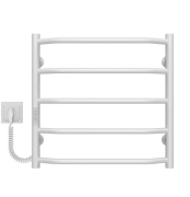 Электрический полотенцесушитель Deffi Трапеция П5 500х500 левое подключение WD03 белый C.TR.50.50.5.E.W.L.3