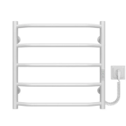 Электрический полотенцесушитель Deffi Трапеция П5 500х500 правое подключение WD03 белый C.TR.50.50.5.E.W.R.3