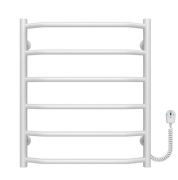 Электрический полотенцесушитель Deffi Трапеция П6 500х600 правое подключение белый C.TR.60.50.6.E.W.R.5