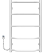 Электрический полотенцесушитель Deffi Трапеция П5 400х700 левое подключение белый C.TR.70.40.5.E.W.L.5