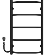 Электрический полотенцесушитель Deffi Трапеция П5 400х700 левое подключение черный C.TR.70.40.5.E.B.L.5