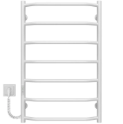 Електрична сушарка для рушників Deffi Трапеція П7 500х800 ліве підключення JD03 білий C.TR.80.50.7.E.W.L.3