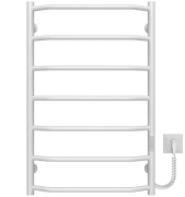 Електрична сушарка для рушників Deffi Трапеція П7 500х800 правильне підключення JD03 білий C.TR.80.50.7.E.W.R.3