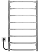 Електрична сушарка для рушників Deffi Трапеція П8 500х900 ліве підключення JD03 хром C.TR.90.50.8.E.C.L.1