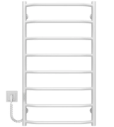 Електрична сушарка для рушників Deffi Трапеція П8 500х900 ліве підключення WD03 білий C.TR.90.50.8.E.W.L.3