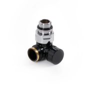 Вентиль Terma трехосевой запорный CYLINDER правый металл черный TGZOCZ003