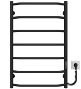 Электрический полотенцесушитель Deffi Трапеция П7 500х800 правое подключение JD03 черный C.TR.80.50.7.E.B.R.1
