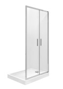 Душові двері Roca Town-N Bifold 90х195 см профіль хром/прозоре скло AMP2409012M
