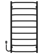 Електрична сушарка для рушників Deffi Трапеція П9 500х1000 ліве підключення чорний C.TR.100.50.9.E.B.L.5