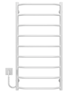 Електрична сушарка для рушників Deffi Трапеція П9 500х1000 ліве підключення WD03 білий C.TR.100.50.9.E.W.L.3