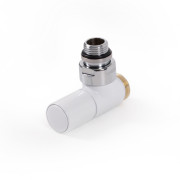 Вентиль Terma регулюючий кутовий CYLINDER метал білий TGZRBI006