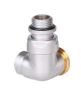 Вентиль Terma Cylinder триосьовий термостатичний правий метал сатин TGZTST004