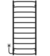 Електрична сушарка для рушників Deffi Трапеція П11 500х1200 ліве підключення JD03 чорний C.TR.120.50.11.E.B.L.1