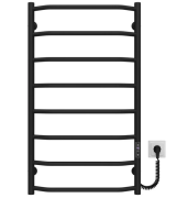 Електрична сушарка для рушників Deffi Трапеція П8 500х900 праве підключення JD03 чорний C.TR.90.50.8.E.B.R.1